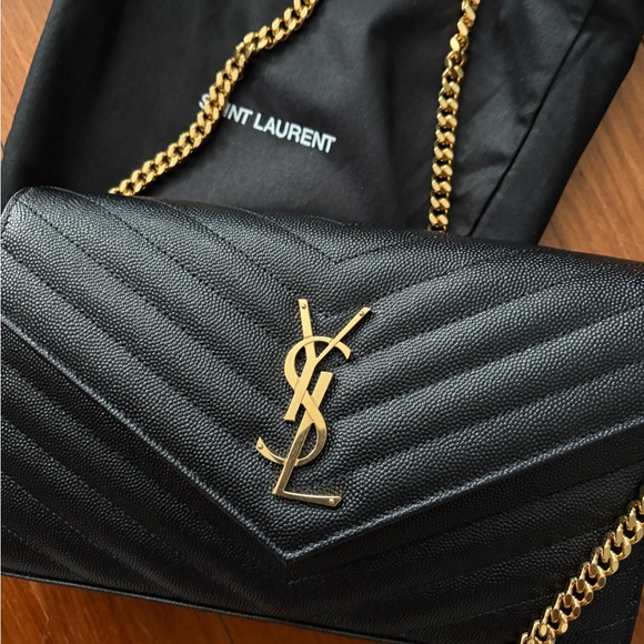 Saint Laurent Large Wallet on Chain Authentic - Picture 3 of 5